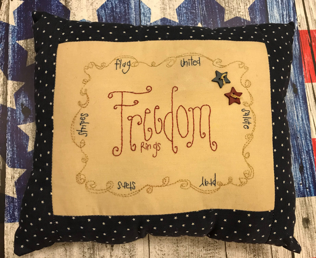'Freedom Rings'  Pillow   Orders Only