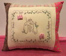 Load image into Gallery viewer, &#39;Little Girls&#39; Hand Stitched Pillow
